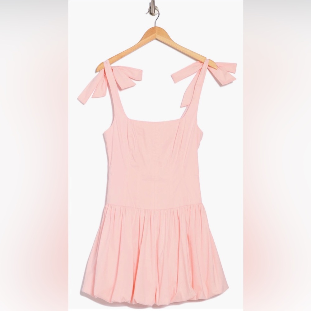 LUSH ~ Tie Strap Bubble Minidress ~ Pink ~ Large